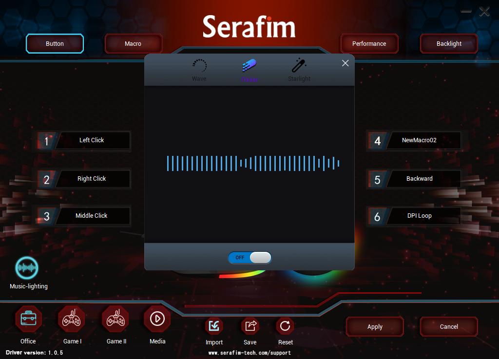 Serafim M1 軟體實機照片